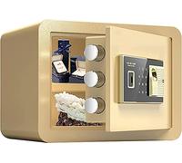 RLKHXBS Home Lock Box Office Fingerprint Password Safe Suitable for Home/Travel/School, Alloy Steel Material,B-35cm X 25cm