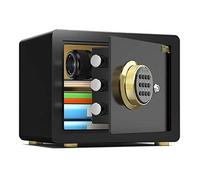 RLKHXBS Home Safe, in Acciaio ad Alta Sicurezza Home Office Digital Electronic Safe con Due Chiavi Piccolo Valore Sicuro con Tastiera numerica (Oro)