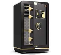 RLKHXBS Home Small Value Red Yellow Digital Keypad Volume Wall or Floor Mounted High Density Alloy Steel Double Alarm High Decibel Beep Alarm Black (Color : Black Size : 60x34x39cm)