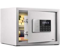 RLKHXBS Home Small Value Yellow Digital Keypad Volume Wall or Floor Mounted High Density Alloy Steel Double Alarm Four Colors Available (Color : White Size : 25x25x35cm)