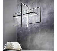 RLKHXBS Indoor Chandelier, Ceiling Light Creative Ceiling Lamp LED Chandelier Living Room Bedroom Home Square Stereo 3D Crystal Chandelier Acrylic High Brightness