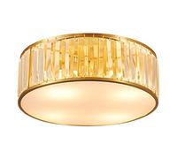 RLKHXBS Indoor Chandelier, Crystal Close to Ceiling Light Fixtures Sliver LED Flush Mount Ceiling Light M- Round Luxury Crystal Ceiling Lamps Chandelier Lighting for Bedroom Living Dining Room Hall