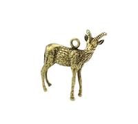 RLKHXBS Intaglio Antelope Car Retro Pure Pure Copper Sheep Ottone Pendente