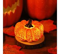 RLKHXBS Light up Halloween Fall Pumpkins for Tiered Tray Decoration, Battery Powered 3D LED Lighted Lantern Centerpieces for Halloween Fall And Thanksgiving Party Decor (1PC)