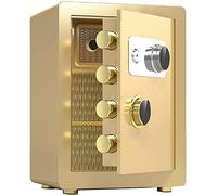 RLKHXBS Mechanical Safe Small Household Storage with Key Mechanical Code, Deposit for Cash, Jewelry, Documents