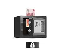 RLKHXBS Medium Safe, Home Security with Code And Emergency Override Key, Built-in Alarm, Wall or Floor Mount