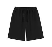 RLKHXBS Men's Summer Outwear Shorts Unisex Summer Couple Casual Sports Loose Oversized Black Shorts