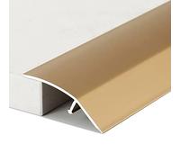 RLKHXBS Metal Transition Strip for Flooring, Wood to Tile Floor Trim/Cinch Seam cap, Non Slip Thresholds Ramp for Bedroom Doorway Living Room