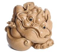 RLKHXBS Moneta da Tavolo Frog Monete Statue rospo Statue a Tre Gambe Rana per la ricchezza del tota