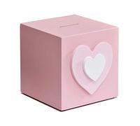 RLKHXBS Money Bank Piggy Bank Pink Wooden Coin Bank Money Bank Moner Birthday S per la Decorazione della casa ATM (Colore: A)