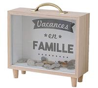 RLKHXBS Money Bank Square Wooden Piggy Bank Transparent Money Counter Coin Bank Savings Money Bank with Stopper Best for ATM