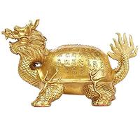 RLKHXBS Ornament Sculpture,Collectible Figurines Sculpture Copper Tortoise Doll Home Office Wealth And Good Luck Decoration Crafts Statue