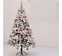 RLKHXBS Ornamenti Natalizi Rosa Grande Albero di Natale Decorazione Scena Ornamenti Simulazione Set Artificiale Popolarità Natale colorato per Cortile di Festa-Rosa. 2,4 m Il Nuovo
