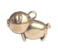 RLKHXBS Pendente di vetrina di Maiale Zodiacale di Cartone Animato Antico in Ottone, Ware di Rame, Ware di Rame