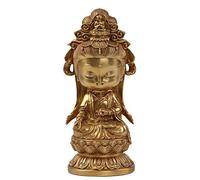 RLKHXBS per la casa Ornament Office Bookshelf Deco Foxi Solid Pure Avalokitesvara Statue, Fatto a Mano Buddha Tea Pet Piccole Ornamenti, Soggiorno/Ufficio Scultura Decorat