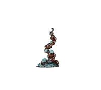 RLKHXBS Porch Decoration Five Blessings Color Copper Gourd Entrance Ornament Decorations Living Room Office Crafts Ornaments for The Home(22.5 * 38cm)