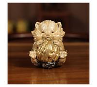 RLKHXBS Porch Decoration Happy Family Crafts Entryway Cartoon Badger Copper Sculpture Desktop Decorations Ornaments for The Home(Skin)