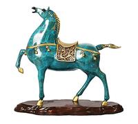 RLKHXBS Porch Decoration Pure Copper Wealthy Rich Horse Living Room Entrance Office Decorations Ornaments for The Home