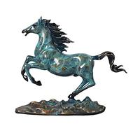 RLKHXBS Porch Pure Copper Galloping Horse Attracting Money Stallion Office Entrance Decoration Ornaments for The Home