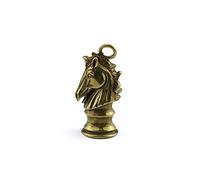 RLKHXBS Pure Copper Create Creative Creative Brass Twelve Horse Head Pendant, Accessorio per Chiavi per Auto