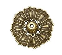 RLKHXBS Pure Nine Hole Line Holder Accessories Zen Antique Copper Incense Burner Base Chassis