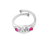 RLKHXBS Red Eyed Frog Copper Female And Male, Exaggerated Personality, Hand Jewelry, Ring, Couple
