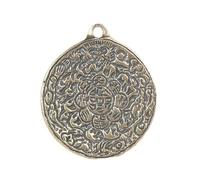 RLKHXBS Retro Brass Nine Palace Bagua Card Keychain Imitating Ancient Texts, Tibetan Hanging Decoration Pendant Copper Ware