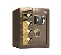RLKHXBS S Codice di Sicurezza in Acciaio ignifugo e Anti-louti, Blocco delle Impronte digitali Multifunzionale, 38x32x45cm, 2 Stili (Colore: Oro, Dimensione: Impronta Digitale) (Impronta Digitale