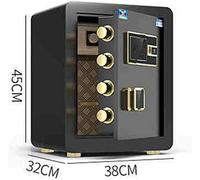 RLKHXBS s Diversion s Wall s Electronic Home with Medium Anti-Steel all-Steel Office (Color : Brown Size : 383245cm)