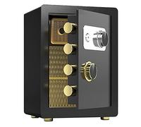 RLKHXBS s Fireproof, Steel Mechanical Code Lock, Anti-Drilling And Anti-Theft, Height 40/45cm, Office, Bank And Hotel (Color : Brown, Size : 38x32x45cm) (Black 38x32x45cm)