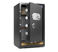 RLKHXBS s Heavy-Duty 70cm, Large-Capacity Commercial Steel, Thick Fire-Resistant Anti-Theft Door Panel, 43x36x70cm (Color : Gold) (Black)