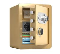 RLKHXBS s Home/Commercial, Fire-Resistant And Anti-Drilling Metal Panels, Wall-Mounted, Mechanical Code Lock Disks (Color : Black, Size : 38x33x45cm) (Gold 38x33x45cm)