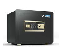 RLKHXBS s Home Smart Anti-Theft Fingerprint Office Black Electronic Password Storage Study Cabinet with Spare Key Home Improvement (Color : Gold Size : 383030 cm) (Black 38 * 30 * 30 cm)