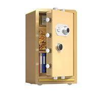 RLKHXBS s Large-Capacity Steel, Fire-Proof, Anti-Theft And Anti-deciphering Wall-Mounted, Mechanical Code Lock, Used iIn Banks, Hotels, Offices, 39x32x60cm (Color : Brown) (Gold)