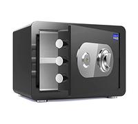 RLKHXBS s Small Home, all-Steel Fireproof And Anti-Theft Cash Cabinet, Removable Partition (Color : White, Size : 38x30x30cm) (Black 38x30x30cm)