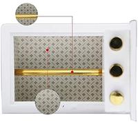 RLKHXBS Safe Box, all-Steel Double-Layer Mechanical Code Lock with Key Safe Can Be Placed in The Closet, Safe for Storing Important Documents Safety Box