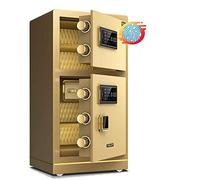 RLKHXBS Safe,Home Safe, Electronic Home Safe Safety Office Security Steel Fingerprint Password Cabinet Double Door Large 80cm Safe Cabinet Safes