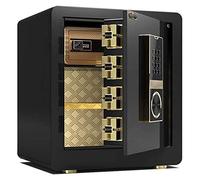 RLKHXBS Safe,Home Safe, Home Digital Safes, File Password Wall Mounted Fireproof Safe with Key Key Safe (Color : Jazz Black)