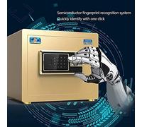 RLKHXBS Safe,Home Safe, Security Safe Electronic Digital Security Keypad Lock Home Office Hotel Safe Business Jewelry Cash Money Cabinet (Color : Gold, Size : 30 * 32 * 38cm)