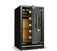 RLKHXBS Safes Anti-Fire Anti-Theft Home Steel Security Safe,Biometric Fingerprint Safe,Lock Cabinets,Solid Steel Digital Safe Strong,Wall Safes