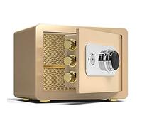 RLKHXBS Safes Fireproof And Anti-Theft,Household Small Mechanical,Thickened Steel Safety Cabinet,Hotel File Storage Cabinet,Gold,30x38x30cm