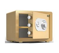 RLKHXBS Safes Mechanical Steel, Fireproof, Waterproof, Anti-Theft And Safety Cabinet, Home/Hotel/Office, Easy To Use,Wall Safes (Gold 30x38x30cm)