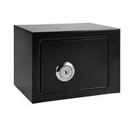 RLKHXBS Safes，Security Steel Safe Box Practical Strong High Strength Security Steel Safety Box, Key Operated Money Cash Safe with 2 Keys Lock for Storage Office Hotel, Thick Hardened Ste