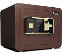 RLKHXBS Security Steel Small Home Office Digital Electronic with Two Keys (352525cm) Colour:Black (Color : Brown Size : Fingerprint Model)