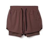 RLKHXBS Shorts Men's Sports Gym Shorts Double Layer Basketball Fitness Quick Dry Shorts Breathable