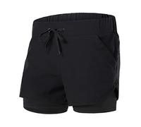 RLKHXBS Shorts Women's Running Shorts 2 in 1 Outdoor Sports Fitness Gym Training Yoga Jogging Female