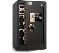 RLKHXBS Sicurezza Digitale per la casa Office Home Office Double TY Key Blocco e Password Small Home 60 cm all Steel Intelligent Antift Antift Cabinet (Colore: Black Dimensioni: 383460 cm)