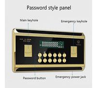 RLKHXBS Sicuro di Piccole Cassette per uffici per la Famiglia 45 cm Password antipasto Antift all-Seal Safe Chiave Chiave della Parete Invisibile Tasto Sicuro, Cassette da Parete