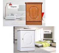 RLKHXBS Sicuro, per la casa, Piccola Piccola Acciaio da 55 cm Invisibili a Parete Cassetta Elettronica da Comodino da Comodino Sicurezza del deposito di Sicurezza, casseforti a Parete (Bianco)