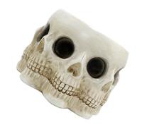 RLKHXBS Skull Shaped Flower Pot Multi-Functional Resin Planter for Indoor Plants Unique Decorative Skull Container for Halloween And Gothic Decor for And Party Decorations